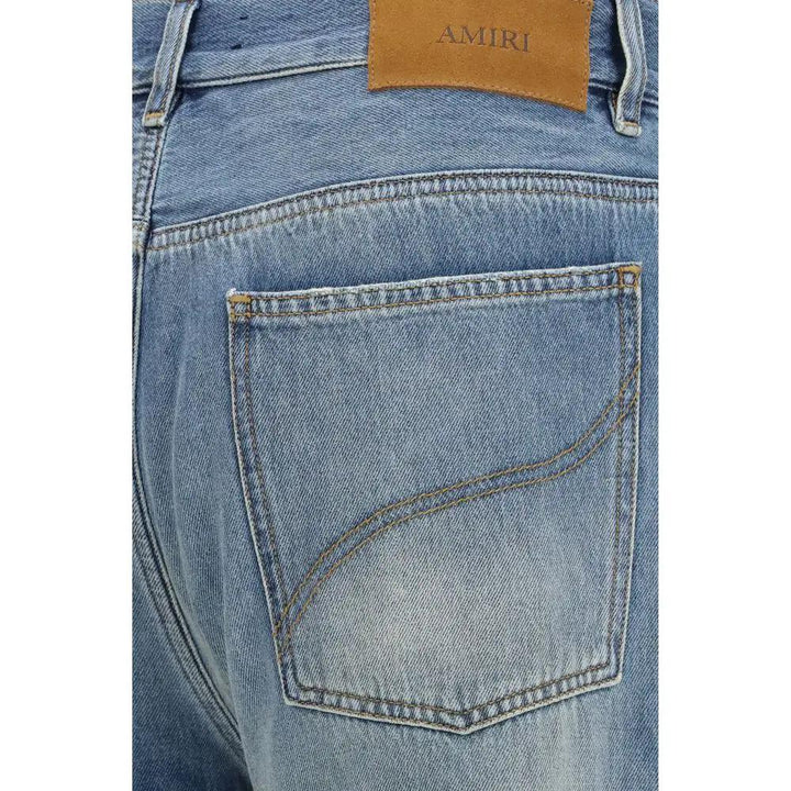 Amiri Sample Sale | Amiri Blue Cotton Flared Jeans - | Designer outlet