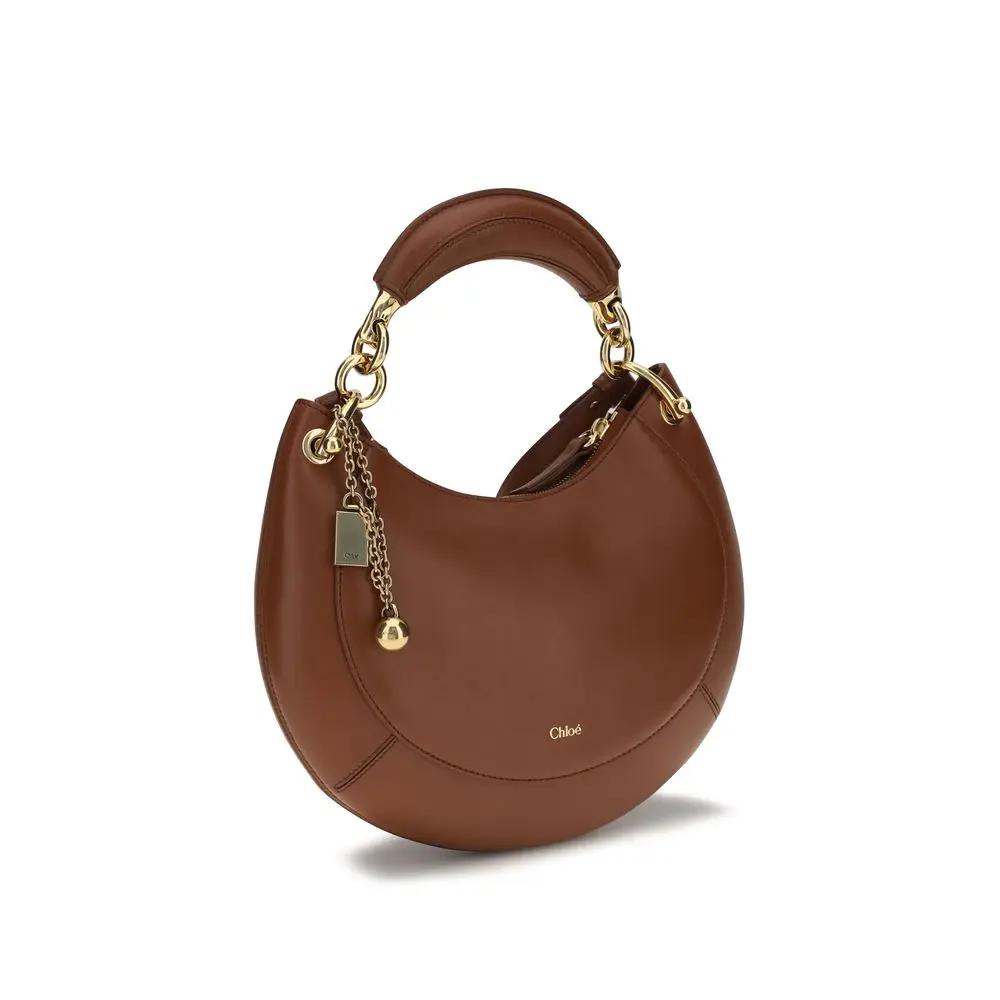 Chloé Sample Sale | Chloé Brown Calf Leather Bos Taurus Shoulder Bag - | Designer outlet