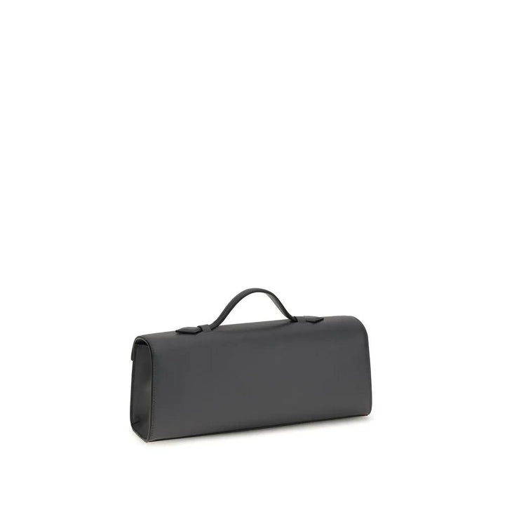 Savette Sample Sale | Savette Gray Calf Leather Bos Taurus Shoulder Bag - | Designer outlet