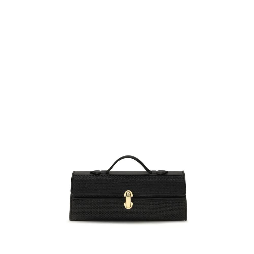 Savette Sample Sale | Savette Black Raffia Handbag - | Designer outlet