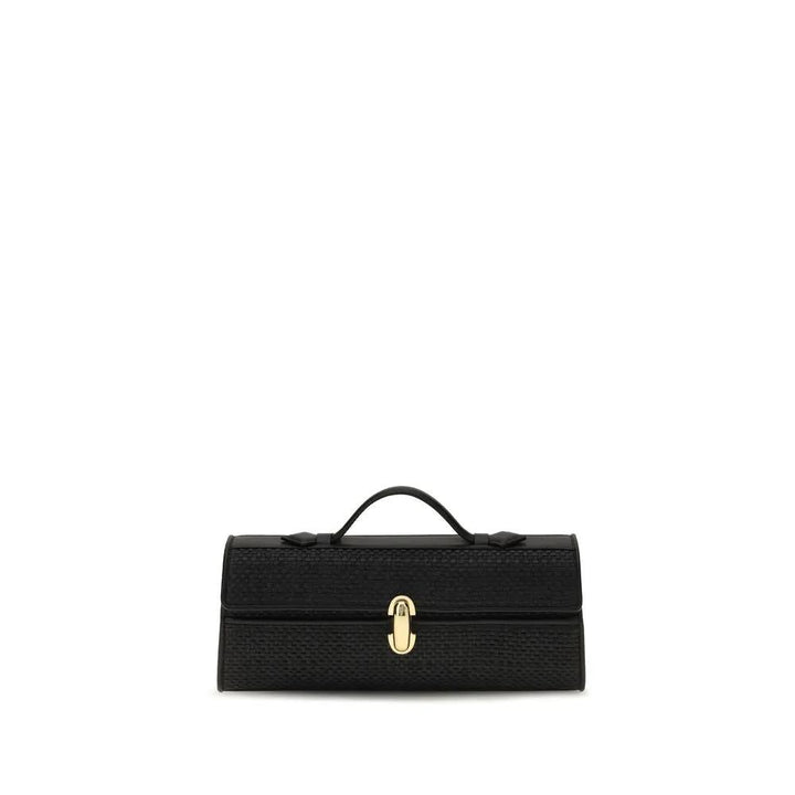 Savette Sample Sale | Savette Black Raffia Handbag - | Designer outlet
