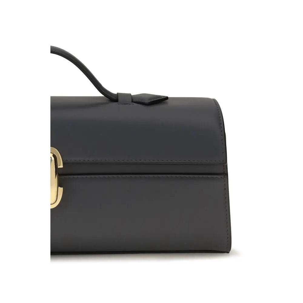 Savette Sample Sale | Savette Gray Calf Leather Bos Taurus Shoulder Bag - | Designer outlet