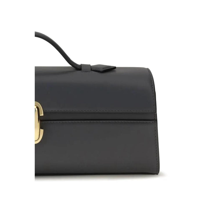 Savette Sample Sale | Savette Gray Calf Leather Bos Taurus Shoulder Bag - | Designer outlet