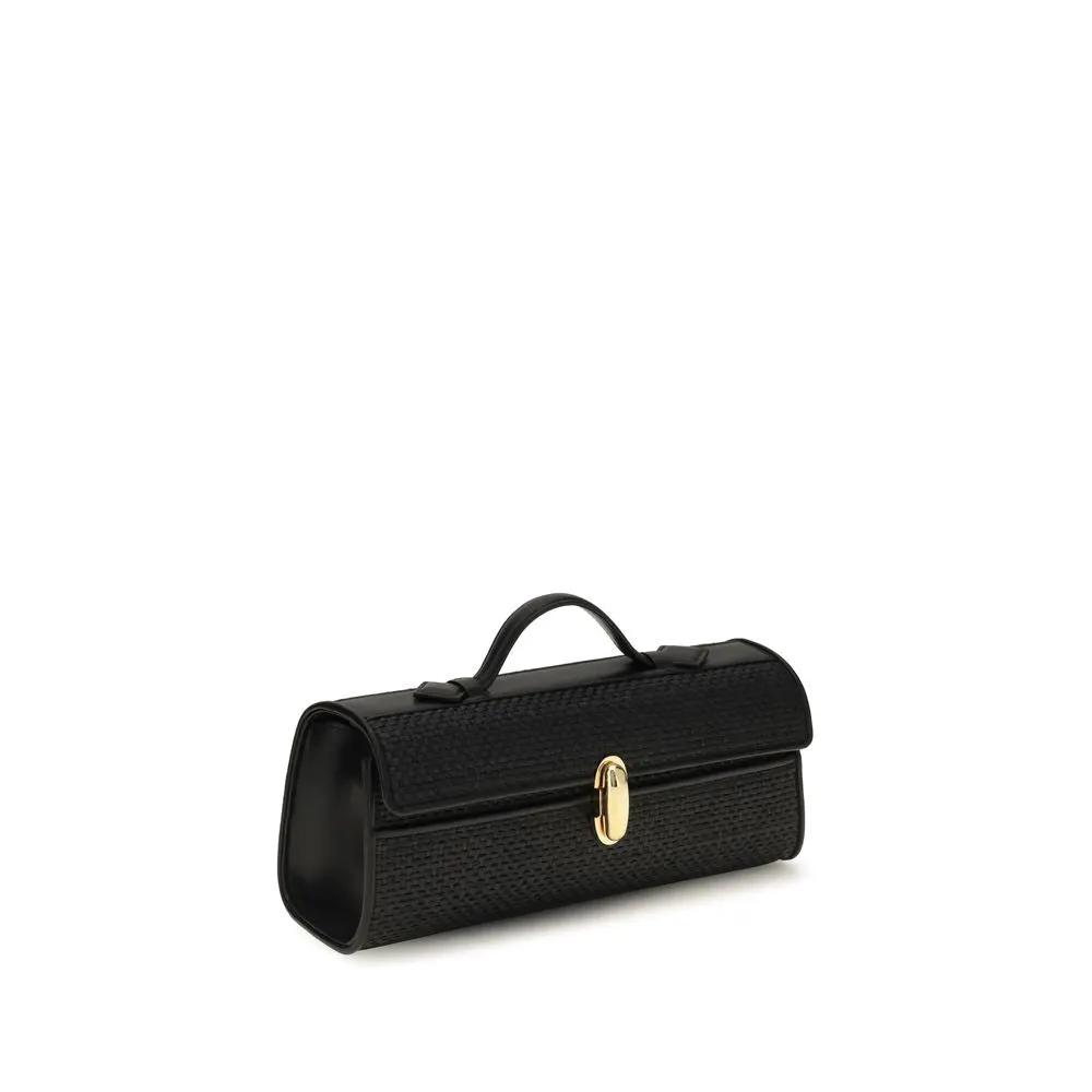 Savette Sample Sale | Savette Black Raffia Handbag - | Designer outlet