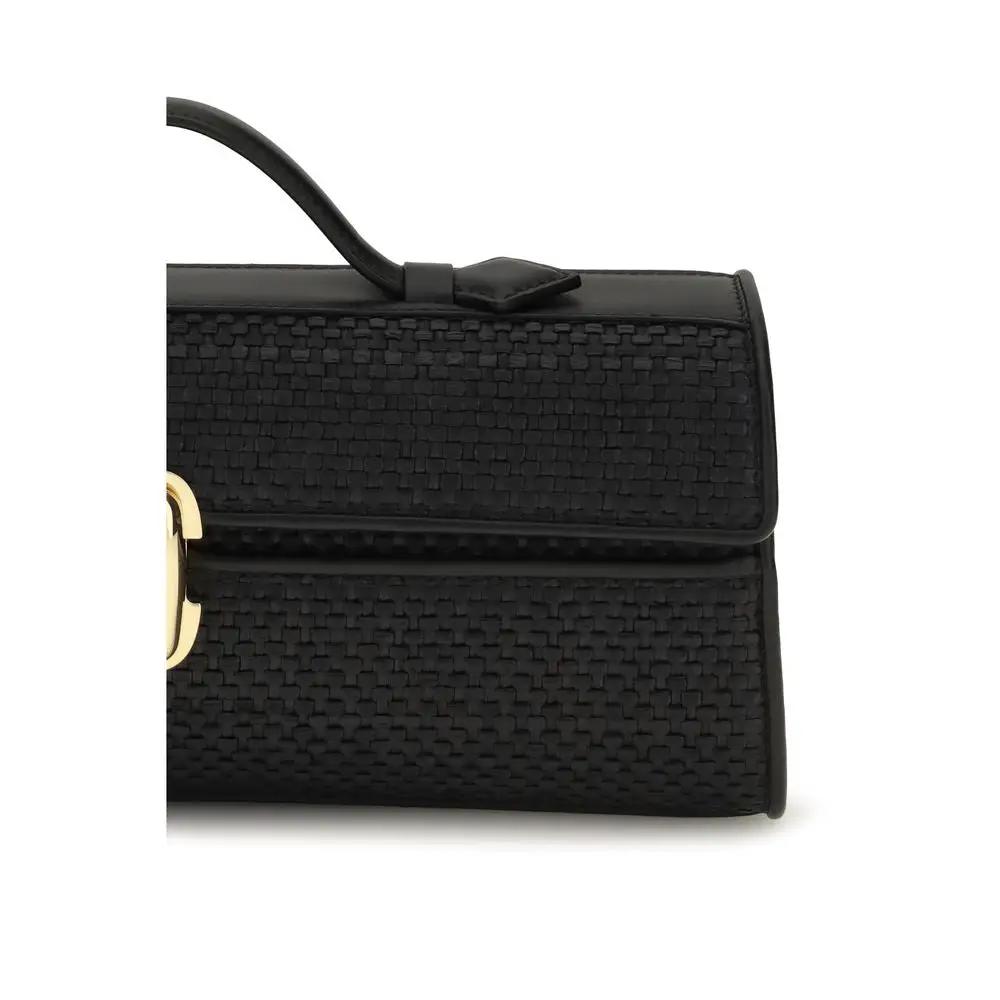 Savette Sample Sale | Savette Black Raffia Handbag - | Designer outlet