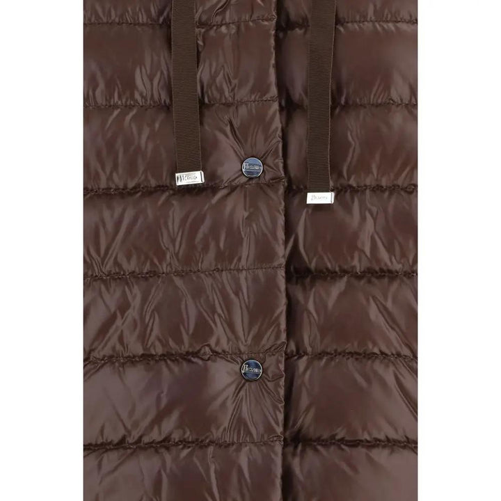Herno Sample Sale | Herno Brown Polyester Full-Length Jacket - | Designer outlet
