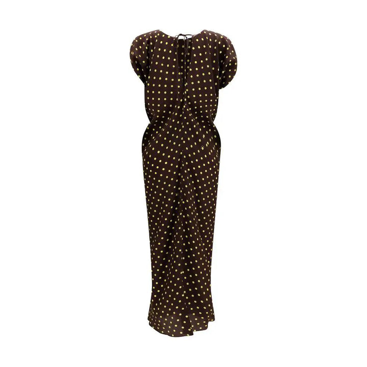 Marni Sample Sale | Marni Brown Silk Casual Dress - | Designer outlet