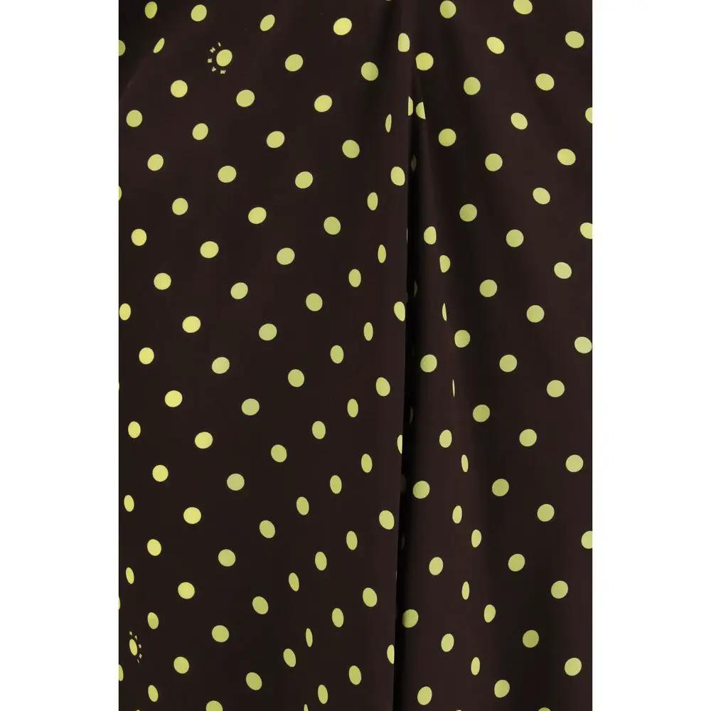 Marni Sample Sale | Marni Brown Silk Casual Dress - | Designer outlet