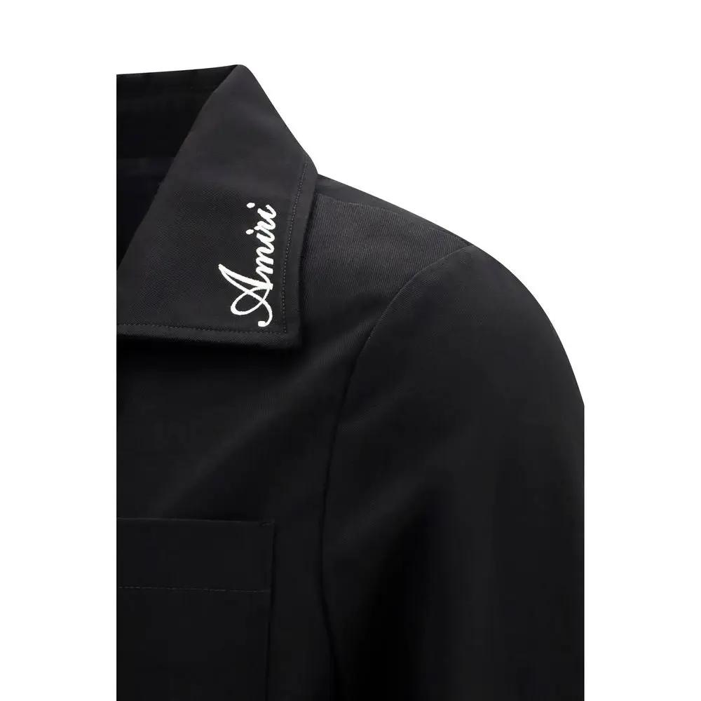 Amiri Sample Sale | Amiri Black Cotton Full-Length Jacket - | Designer outlet