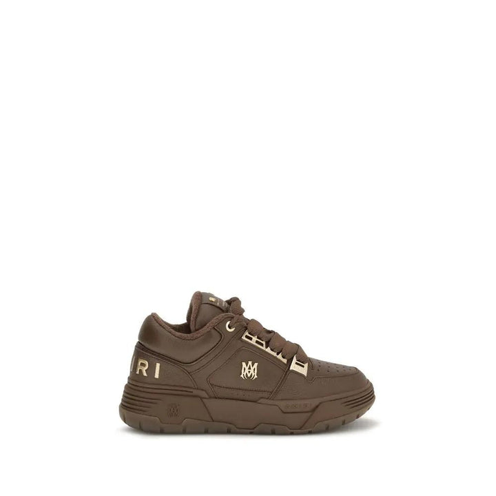 Amiri Sample Sale | Amiri Brown Calf Leather Bos Taurus Chunky Sneakers - | Designer outlet