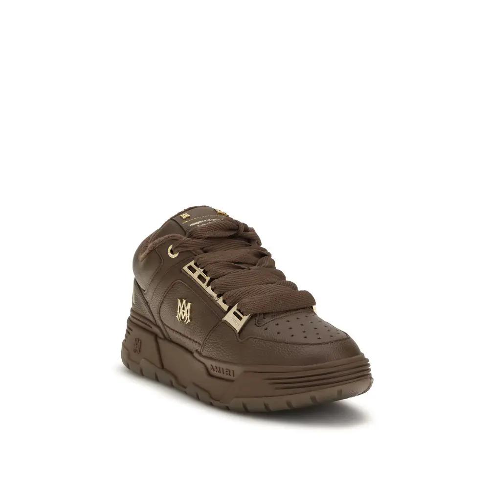 Amiri Sample Sale | Amiri Brown Calf Leather Bos Taurus Chunky Sneakers - | Designer outlet