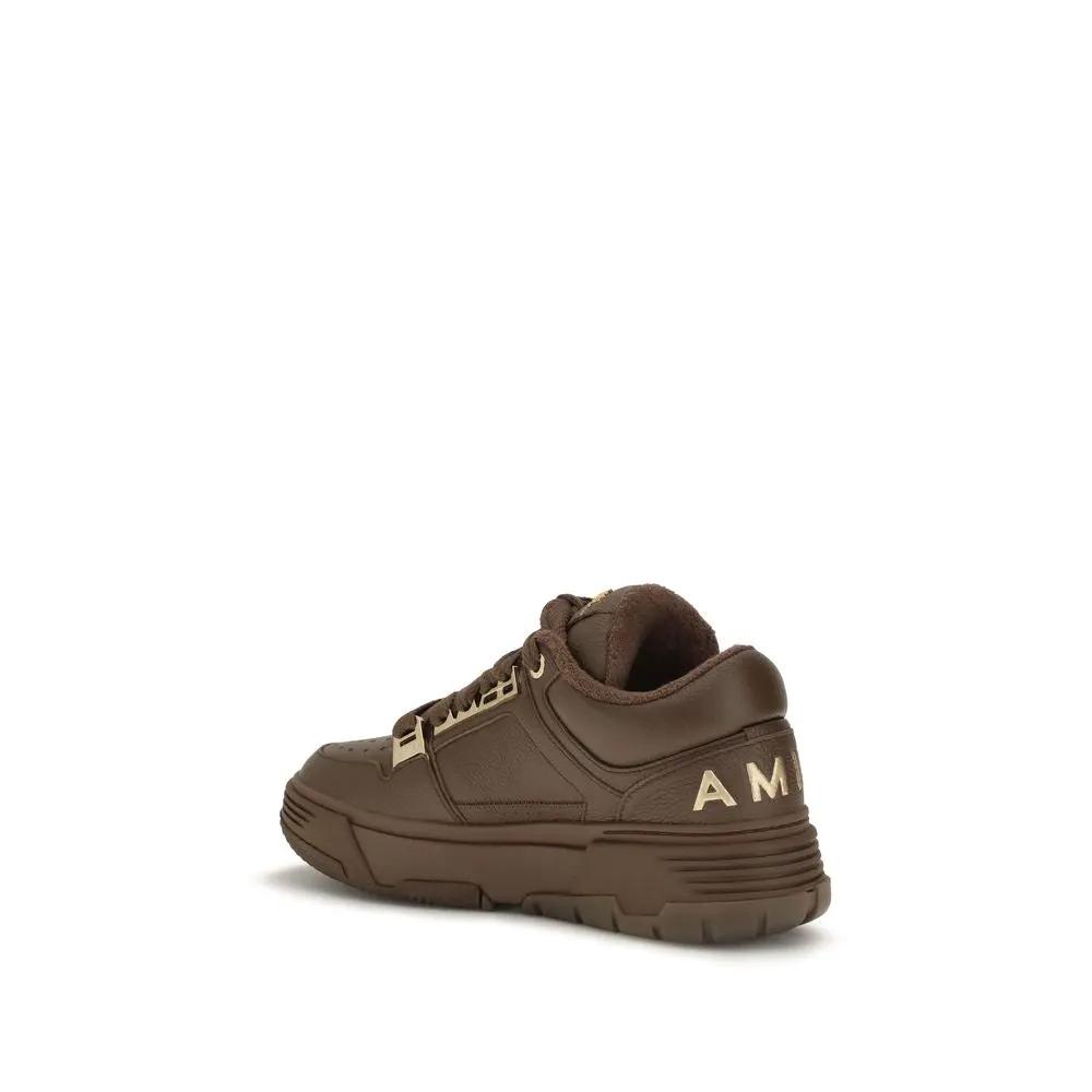 Amiri Sample Sale | Amiri Brown Calf Leather Bos Taurus Chunky Sneakers - | Designer outlet