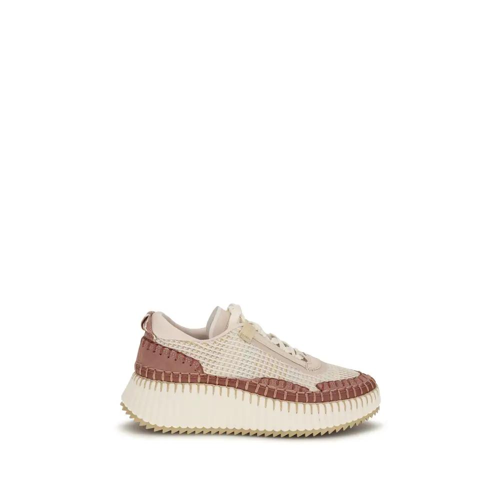 Chloé Sample Sale | Chloé Beige Nylon Chunky Sneakers - | Designer outlet