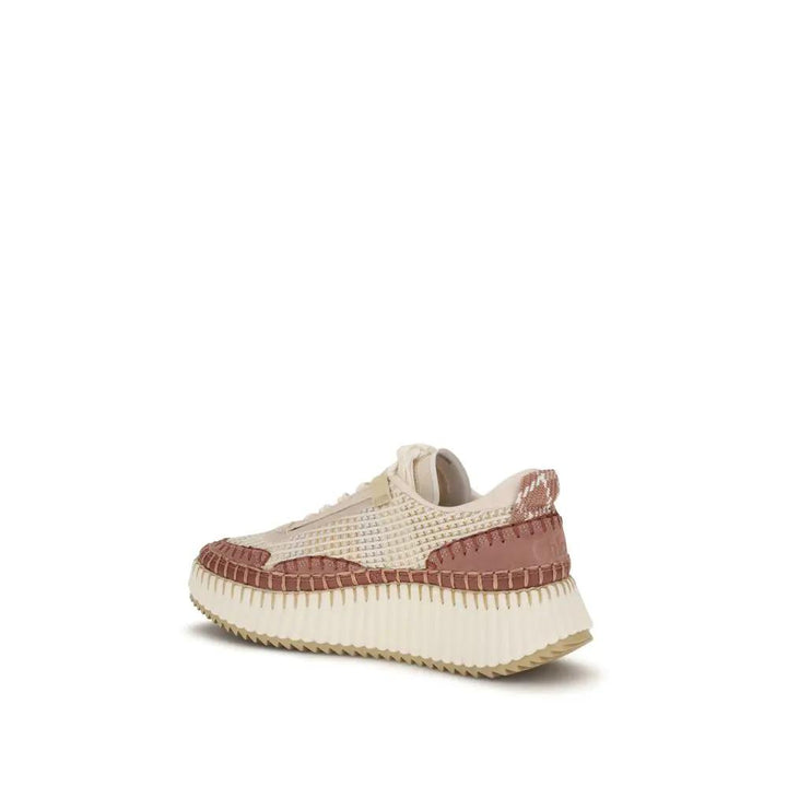 Chloé Sample Sale | Chloé Beige Nylon Chunky Sneakers - | Designer outlet