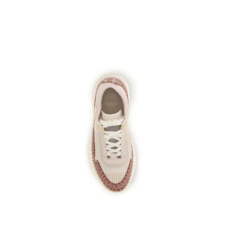 Chloé Sample Sale | Chloé Beige Nylon Chunky Sneakers - | Designer outlet