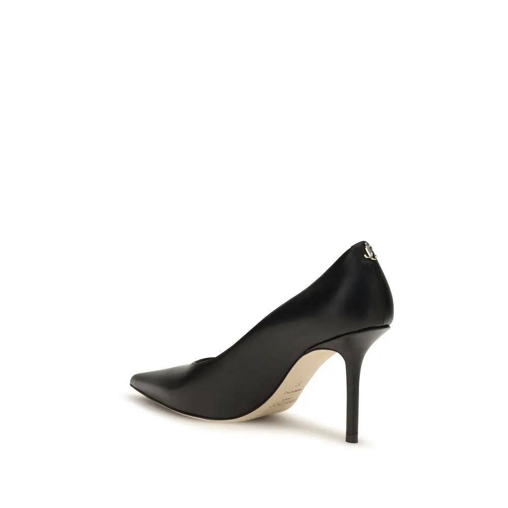Jimmy Choo Sample Sale | Jimmy Choo Black Calf Leather Bos Taurus High Heel Pumps - | Designer outlet