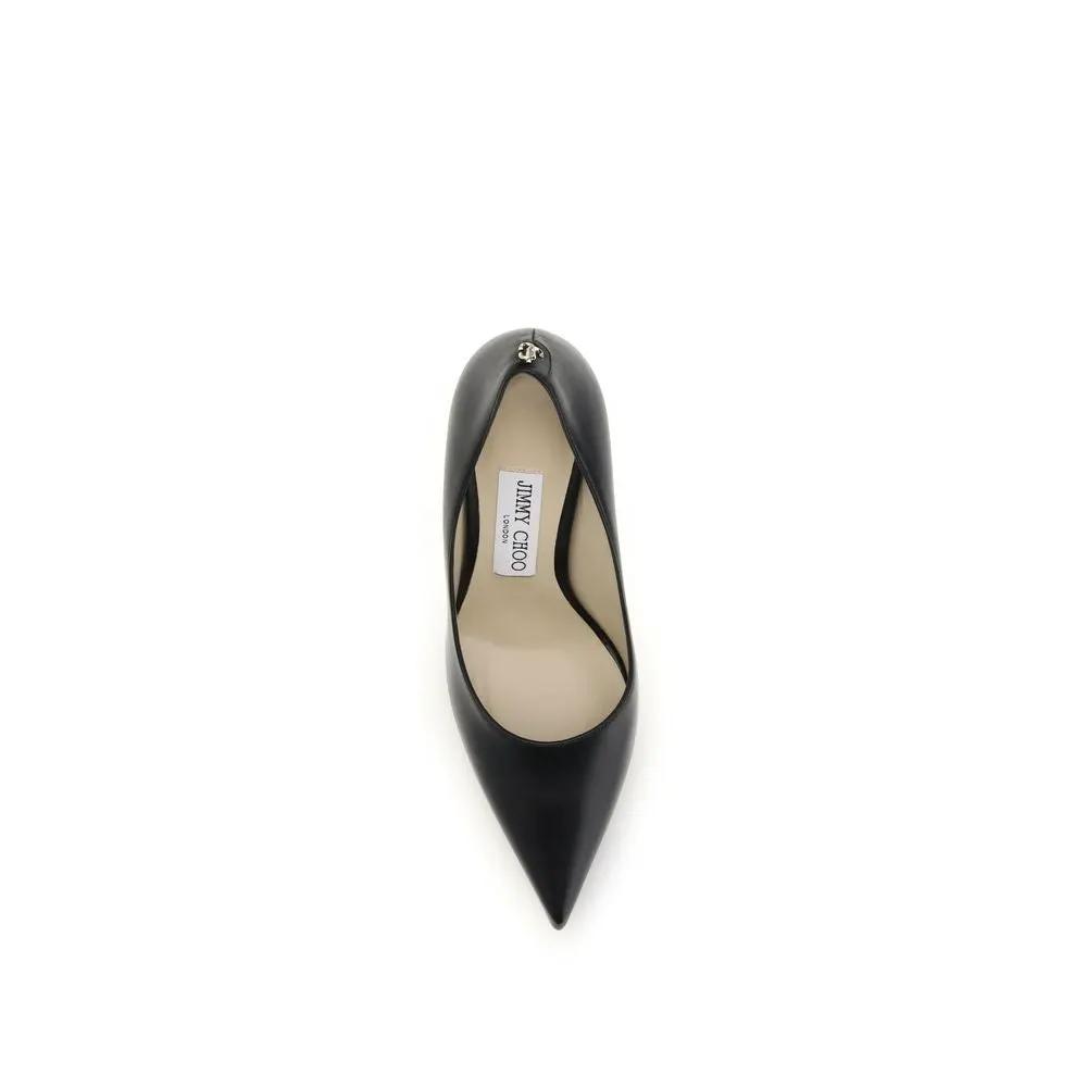 Jimmy Choo Sample Sale | Jimmy Choo Black Calf Leather Bos Taurus High Heel Pumps - | Designer outlet