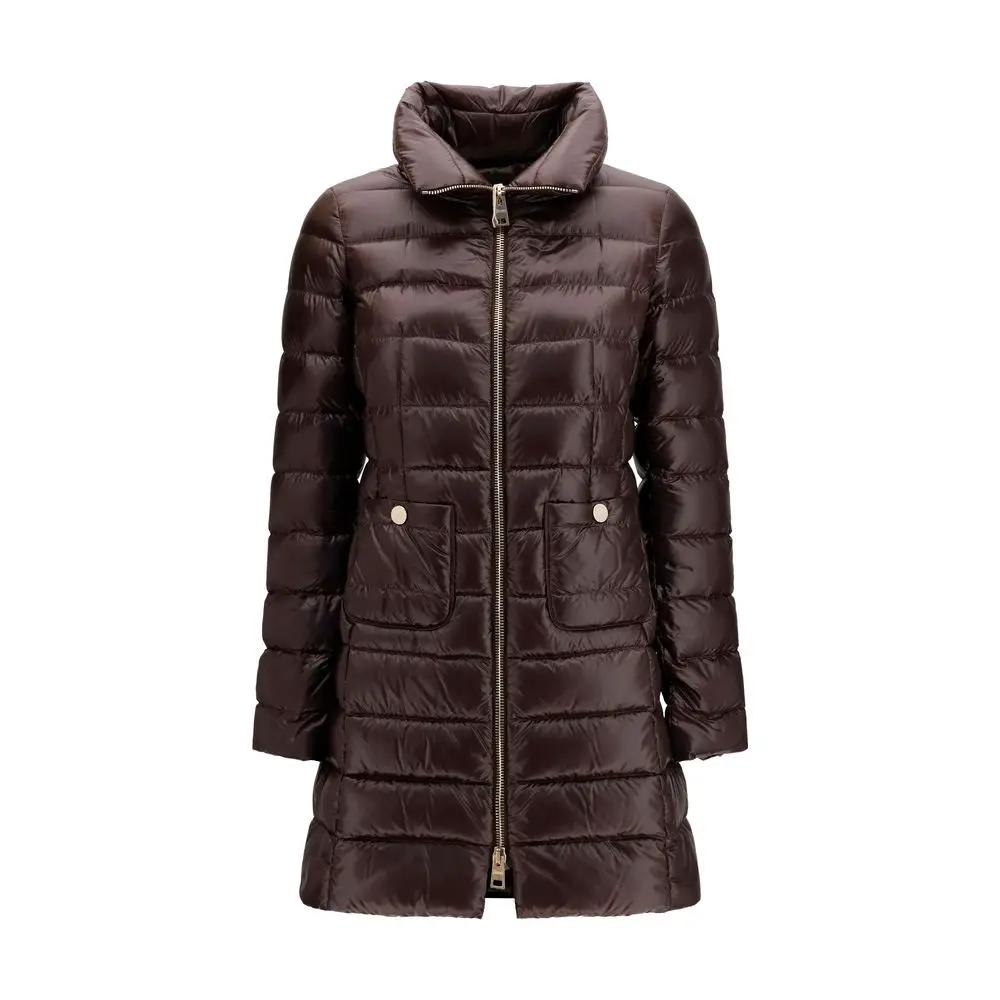 Herno Sample Sale | Herno Brown Polyamide Full-Length Jacket - | Designer outlet