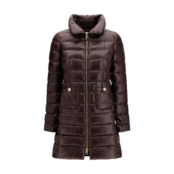 Herno Sample Sale | Herno Brown Polyamide Full-Length Jacket - | Designer outlet
