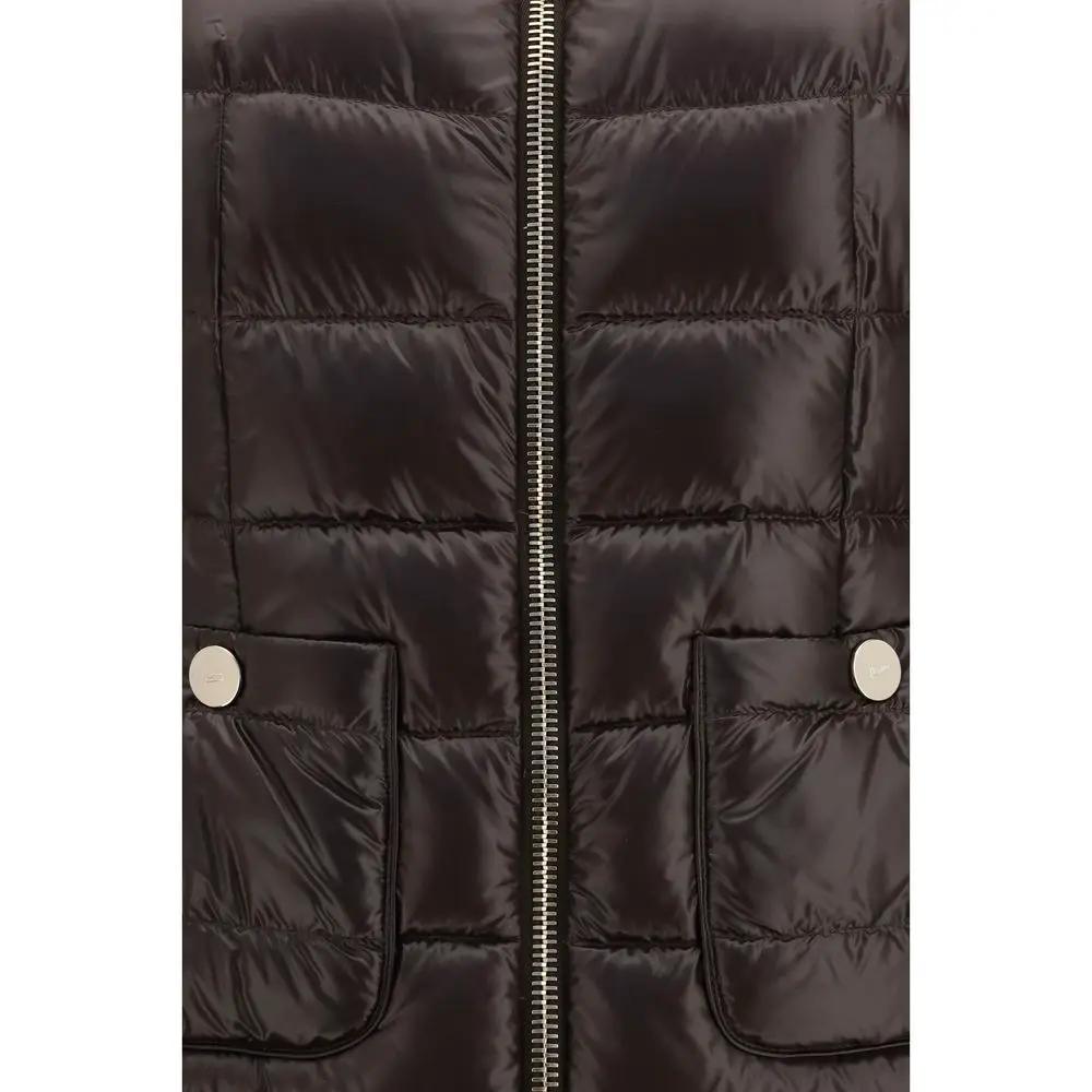 Herno Sample Sale | Herno Brown Polyamide Full-Length Jacket - | Designer outlet