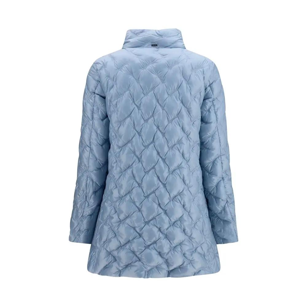 Herno Sample Sale | Herno Blue Polyester Full-Length Jacket - | Designer outlet