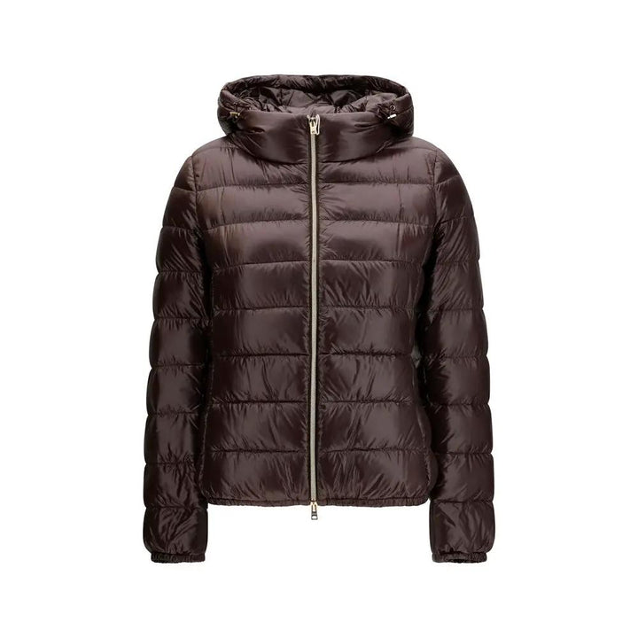 Herno Sample Sale | Herno Brown Polyamide Full-Length Jacket - | Designer outlet