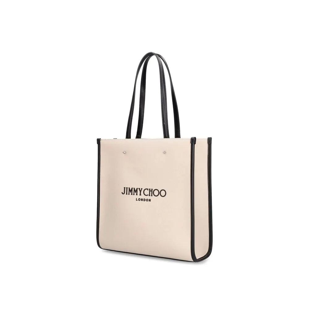 Jimmy Choo Sample Sale | Jimmy Choo Beige Canvas Tote Bag - | Designer outlet