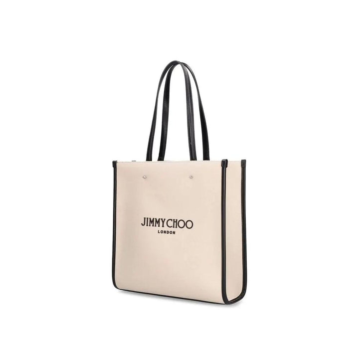 Jimmy Choo Sample Sale | Jimmy Choo Beige Canvas Tote Bag - | Designer outlet