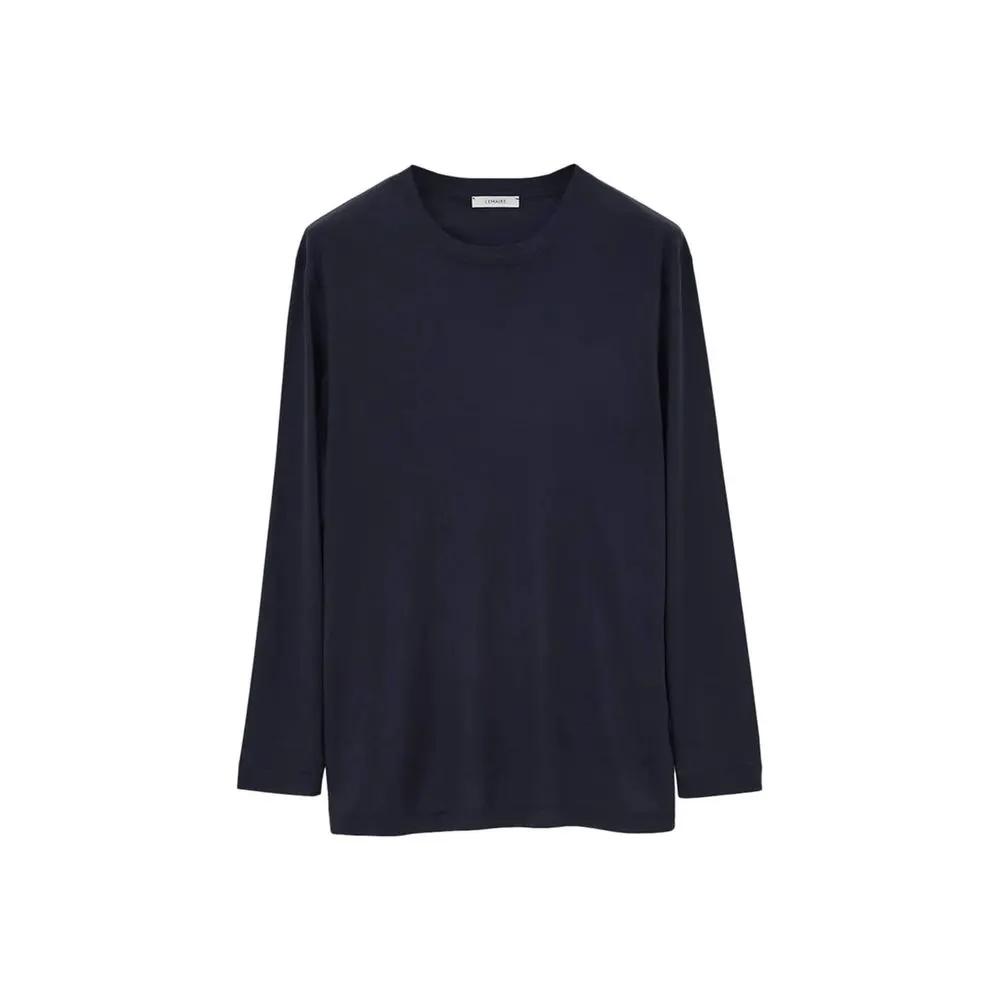 Lemaire Sample Sale | Lemaire Black Silk T-Shirt - | Designer outlet