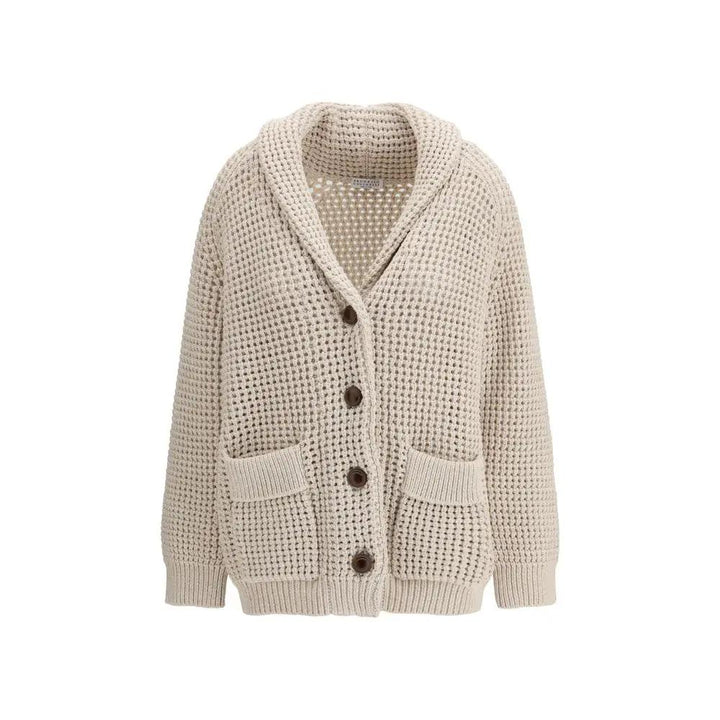 Brunello Cucinelli Sample Sale | Brunello Cucinelli Beige Cotton Cardigan - | Designer outlet