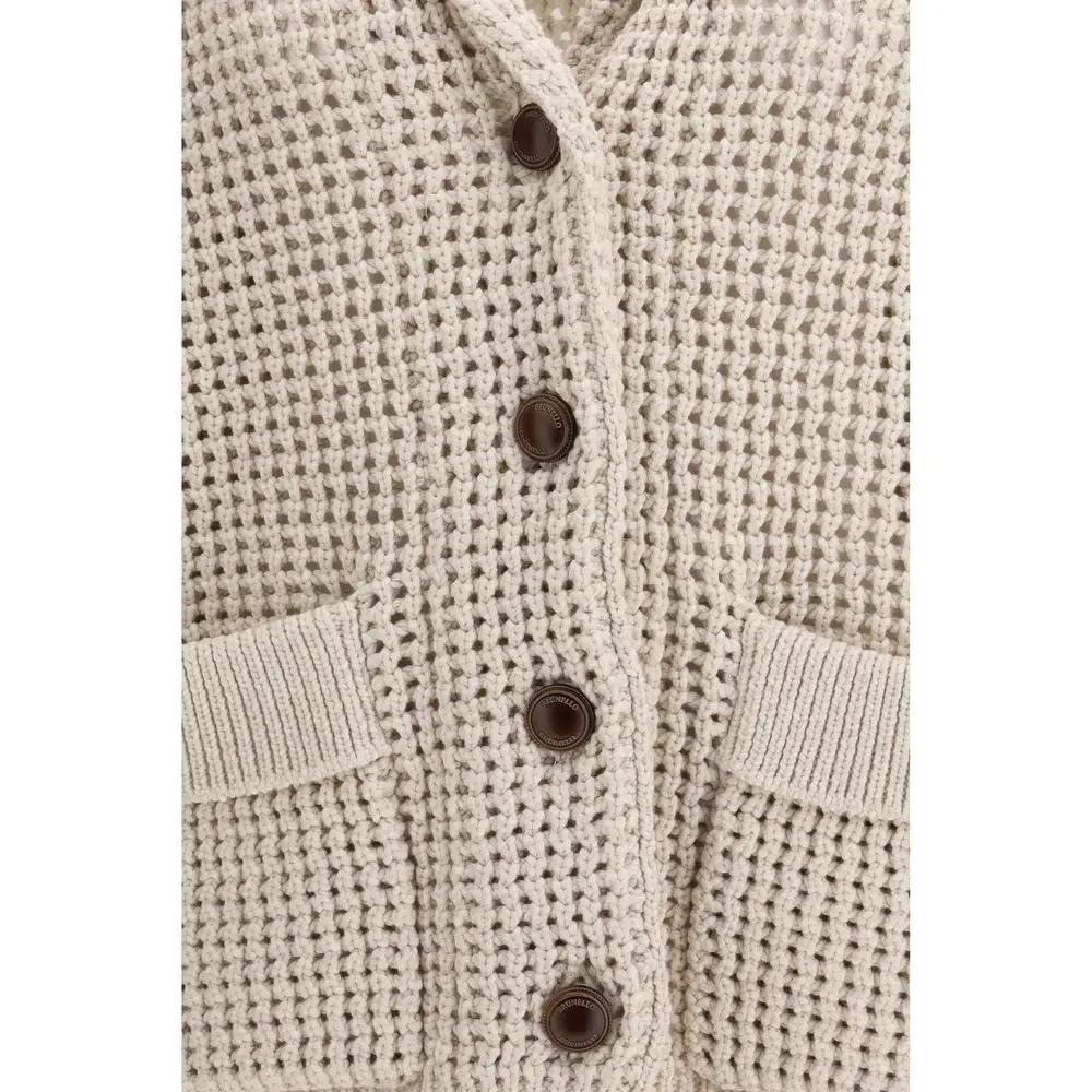 Brunello Cucinelli Sample Sale | Brunello Cucinelli Beige Cotton Cardigan - | Designer outlet