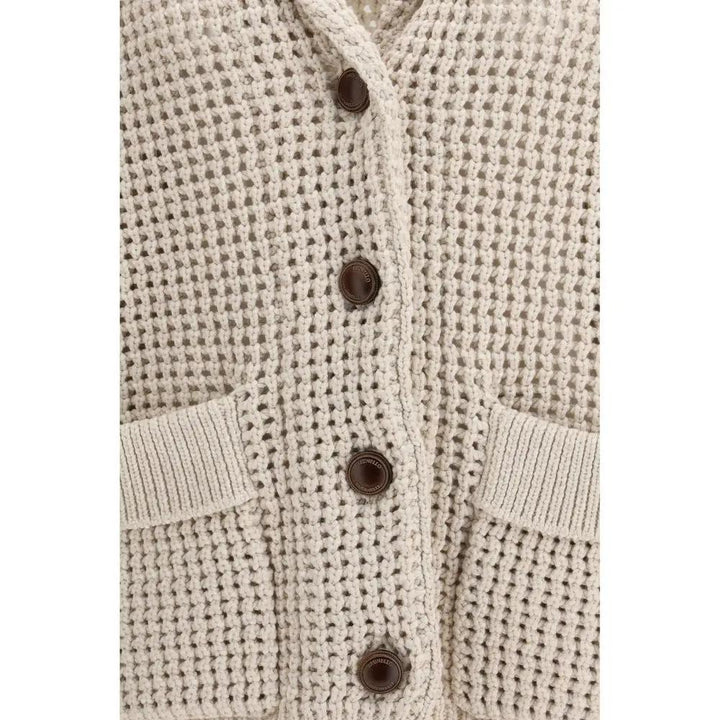 Brunello Cucinelli Sample Sale | Brunello Cucinelli Beige Cotton Cardigan - | Designer outlet