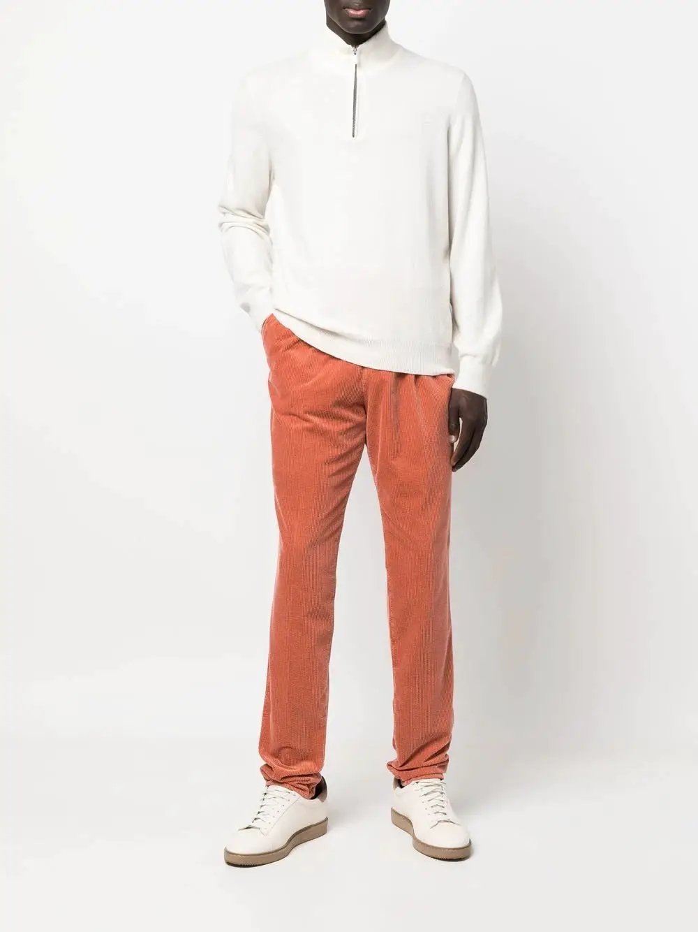 Brunello Cucinelli Orange Cotton Pants