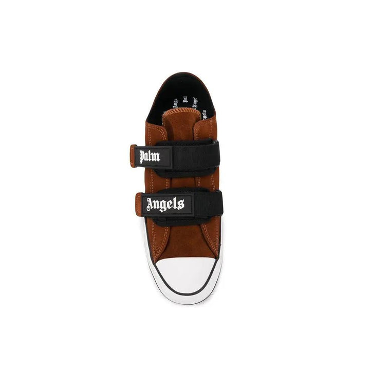 Palm Angels Sample Sale | Palm Angels Brown Calfskin Low Top Sneakers - | Designer outlet