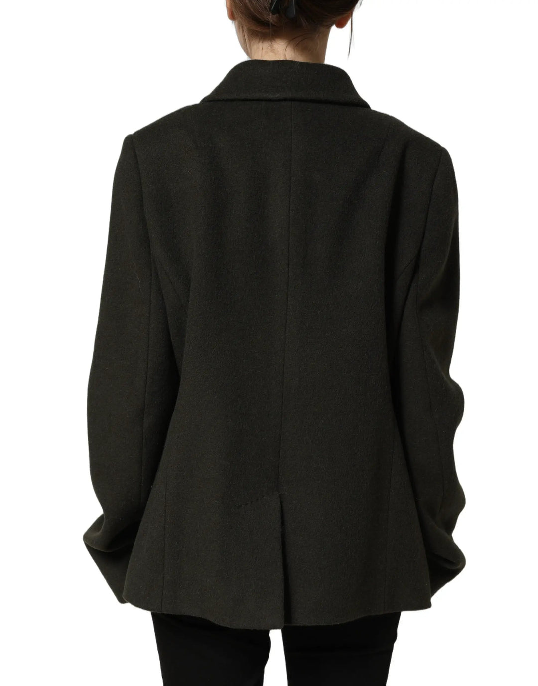 Dolce &amp; Gabbana Sample Sale | Dolce &amp; Gabbana Dark Green Double Breasted Peacoat Jacket - | Designer outlet