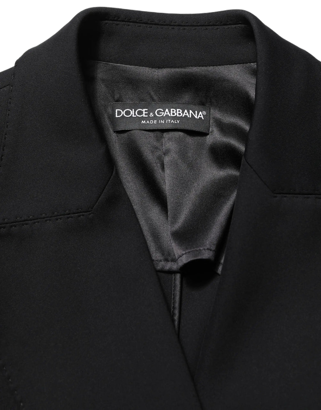 Dolce &amp; Gabbana Sample Sale | Dolce &amp; Gabbana Black Double Breasted Crepe Blazer Jacket - | Designer outlet