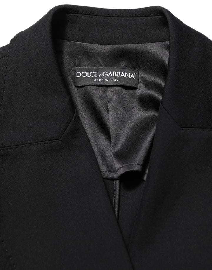 Dolce &amp; Gabbana Sample Sale | Dolce &amp; Gabbana Black Double Breasted Crepe Blazer Jacket - | Designer outlet