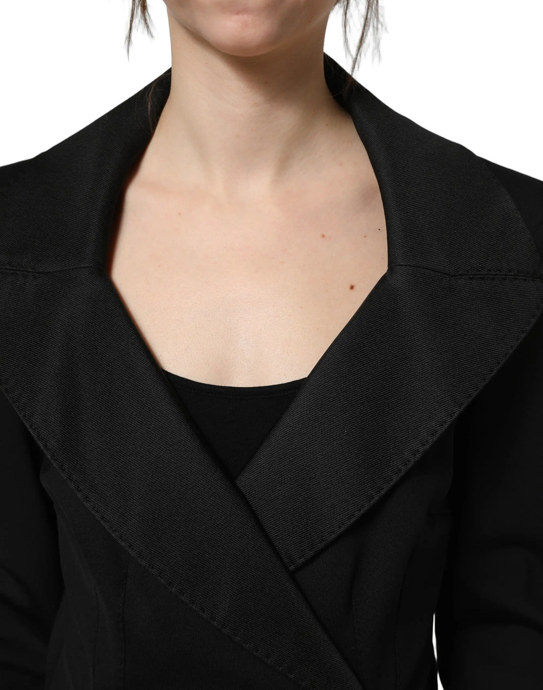 Dolce &amp; Gabbana Sample Sale | Dolce &amp; Gabbana Black Nylon Double Breasted Coat Jacket - | Designer outlet