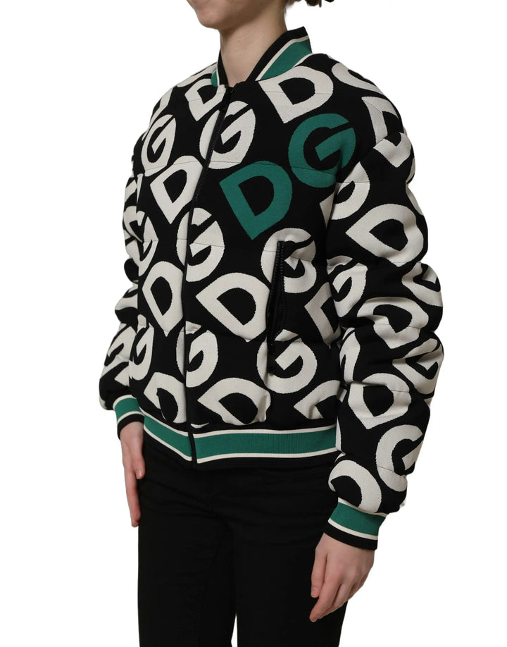 Dolce &amp; Gabbana Sample Sale | Dolce &amp; Gabbana Multicolor Logo Full Zip Bomber Jacket - | Designer outlet