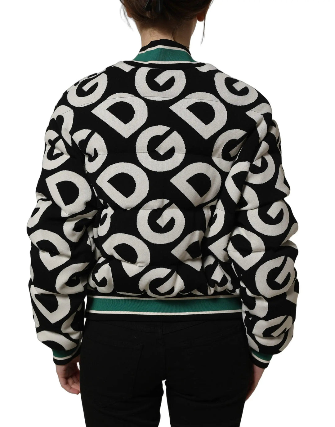 Dolce &amp; Gabbana Sample Sale | Dolce &amp; Gabbana Multicolor Logo Full Zip Bomber Jacket - | Designer outlet