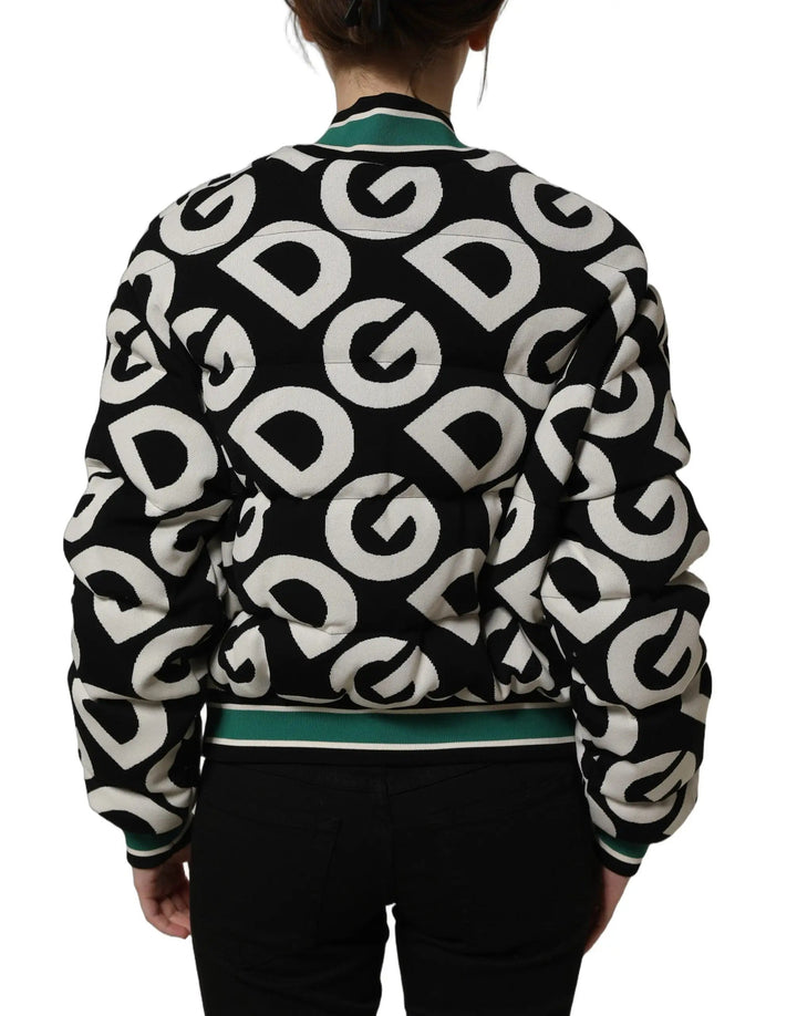 Dolce &amp; Gabbana Sample Sale | Dolce &amp; Gabbana Multicolor Logo Full Zip Bomber Jacket - | Designer outlet