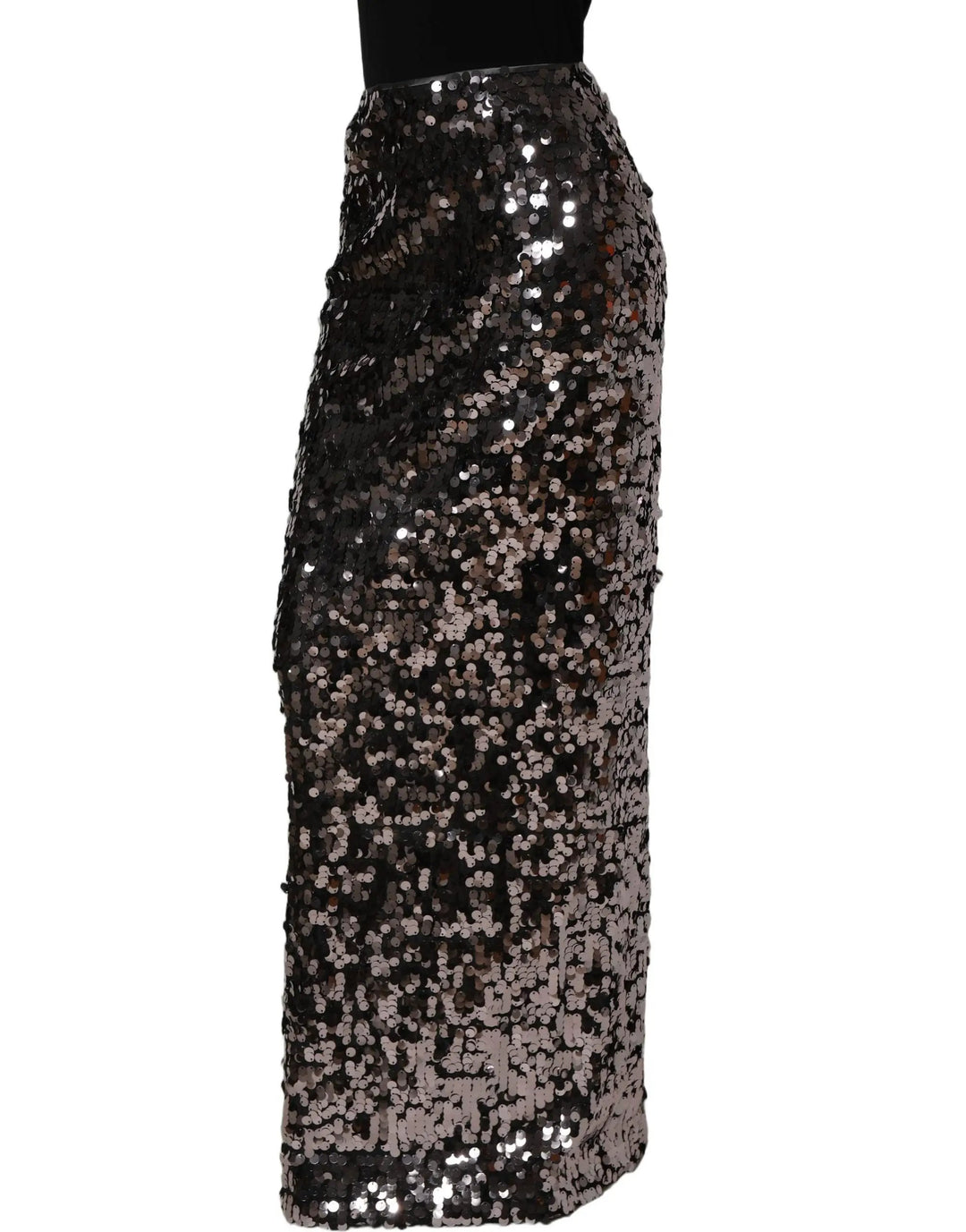 Dolce &amp; Gabbana Sample Sale | Dolce &amp; Gabbana Brown Sequinned Embellished PencilCut Skirt - | Designer outlet