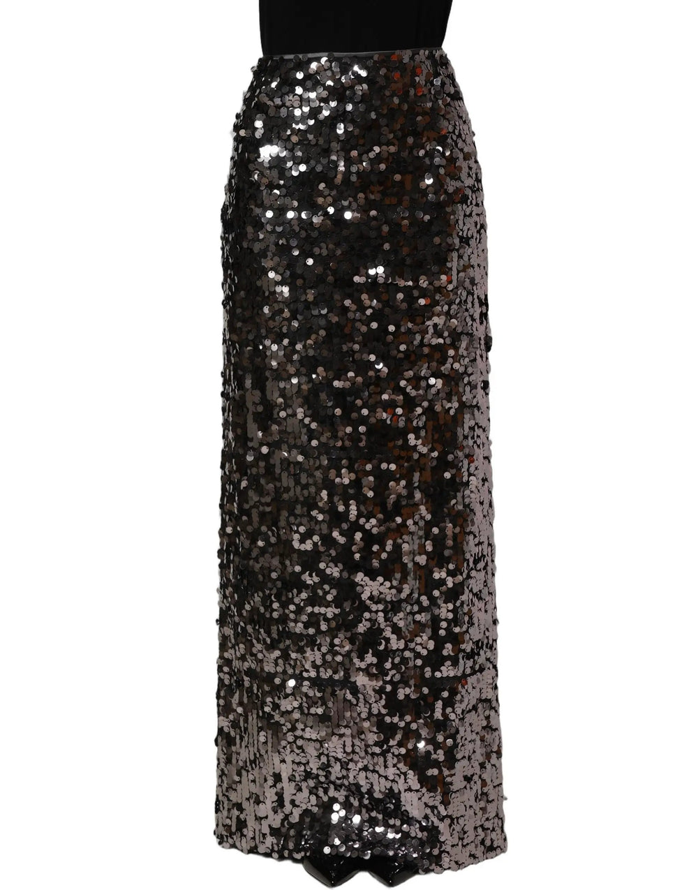Dolce & Gabbana Sample Sale | Dolce & Gabbana Brown Sequinned Embellished Pencil Cut Skirt - | Designer outlet