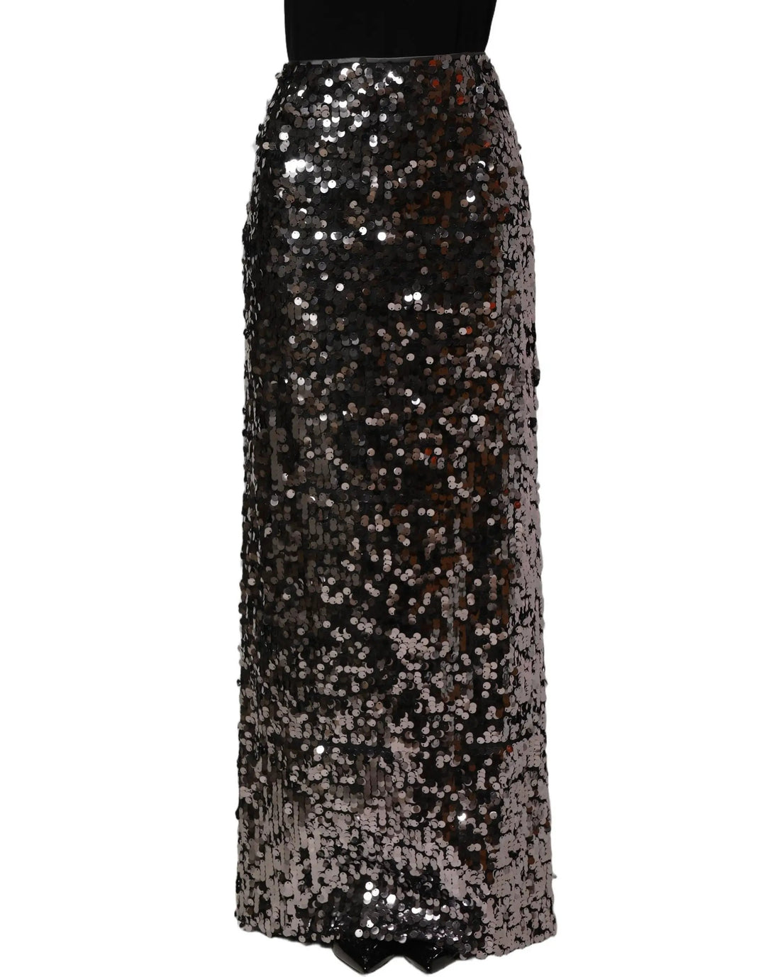 Dolce &amp; Gabbana Sample Sale | Dolce &amp; Gabbana Brown Sequinned Embellished Pencil Cut Skirt - | Designer outlet