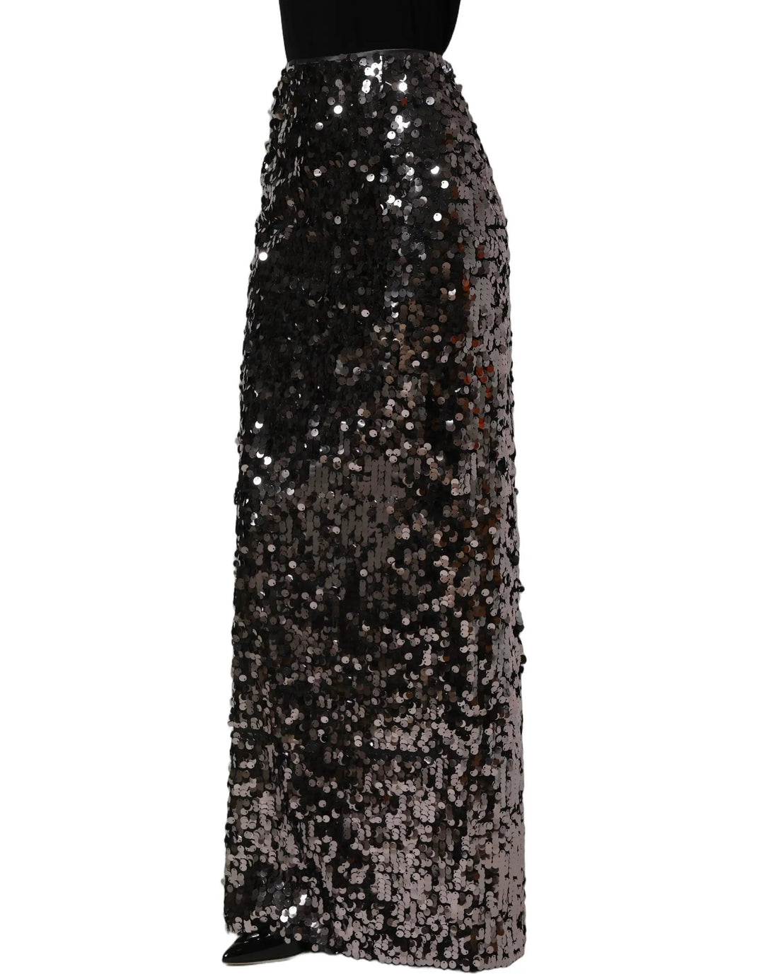 Dolce &amp; Gabbana Sample Sale | Dolce &amp; Gabbana Brown Sequinned Embellished Pencil Cut Skirt - | Designer outlet