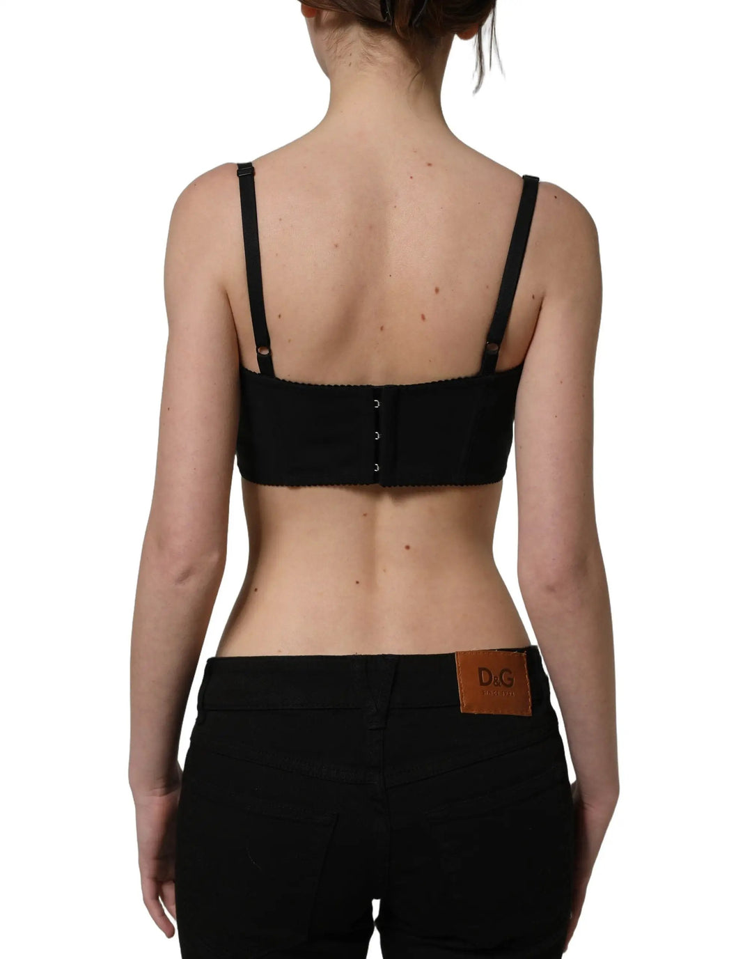 Dolce &amp; Gabbana Sample Sale | Dolce &amp; Gabbana Red Polyester Satin Bustier Cropped Tank Top - | Designer outlet