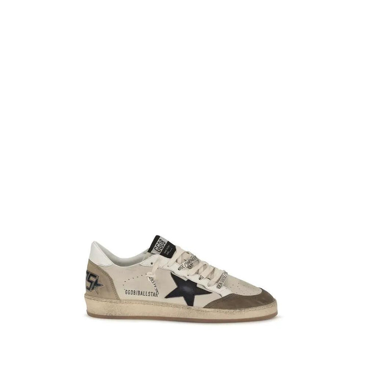 Golden Goose Sample Sale | Golden Goose White Calf Leather Bos Taurus Low Top Sneakers - | Designer outlet