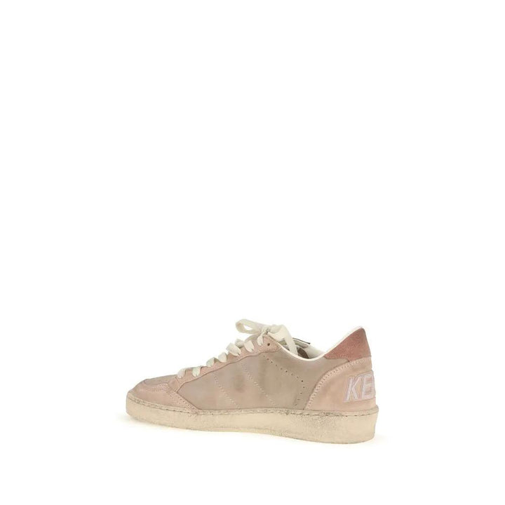 Golden Goose Sample Sale | Golden Goose Beige Calf Leather Bos Taurus Low Top Sneakers - | Designer outlet