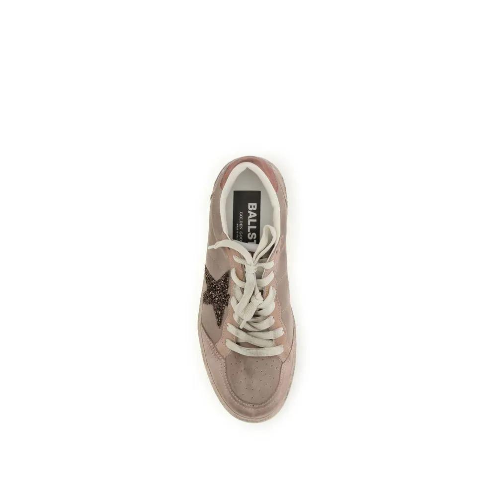 Golden Goose Sample Sale | Golden Goose Beige Calf Leather Bos Taurus Low Top Sneakers - | Designer outlet