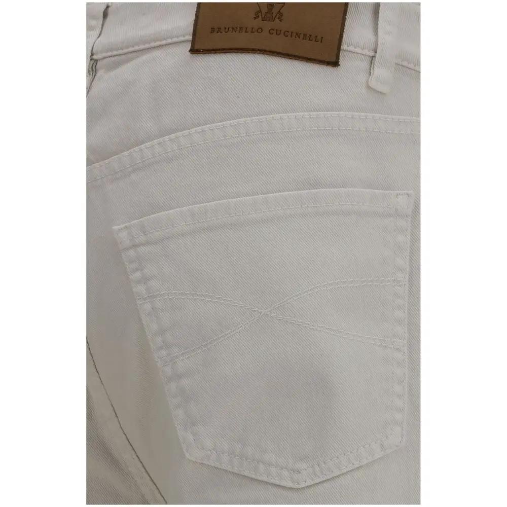 Brunello Cucinelli Sample Sale | Brunello Cucinelli White Cotton Jeans Denim - | Designer outlet